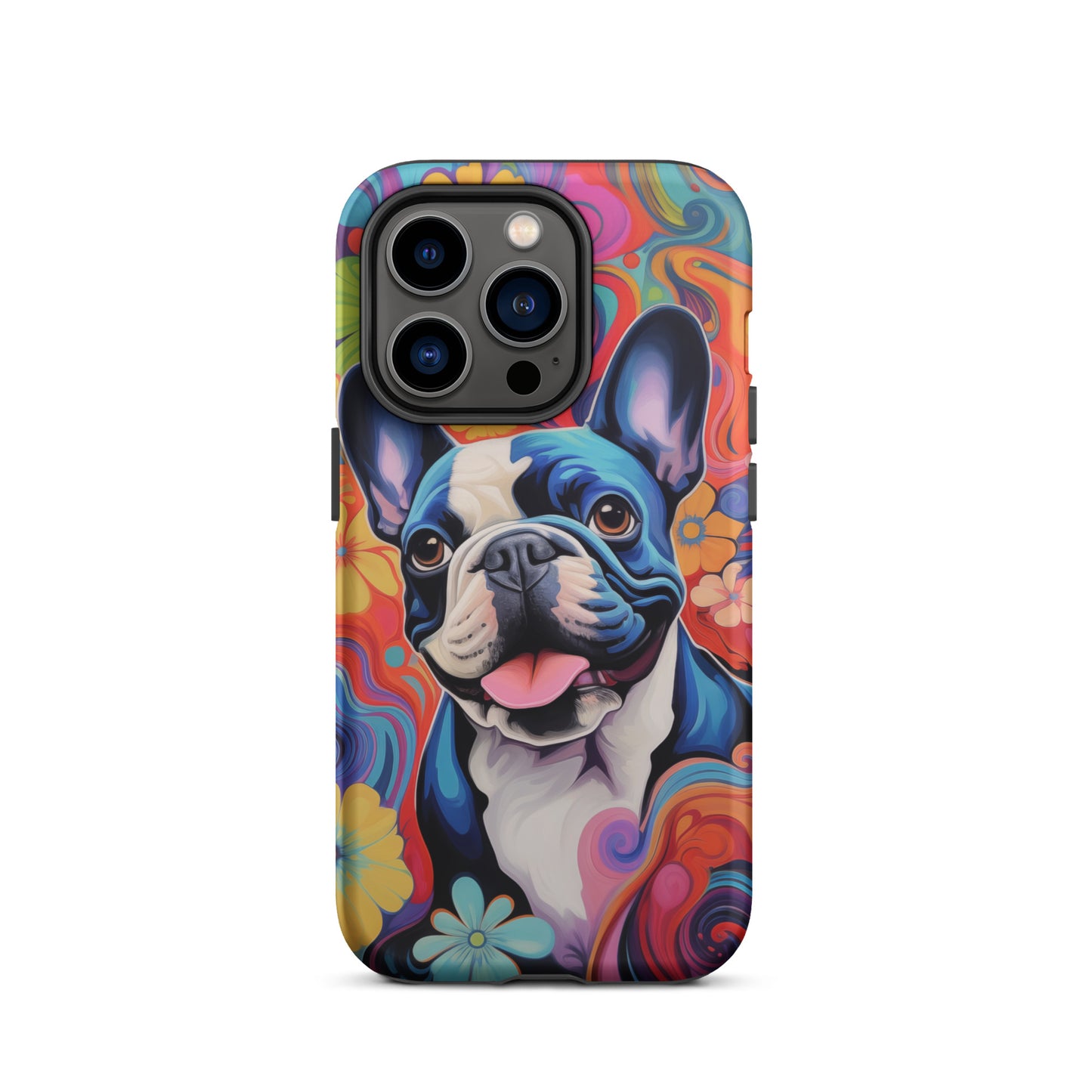 Warm Neon Frenchie iPhone® Case