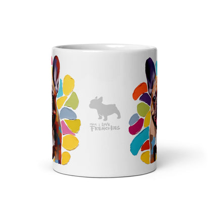 Flower Fawn White Mug