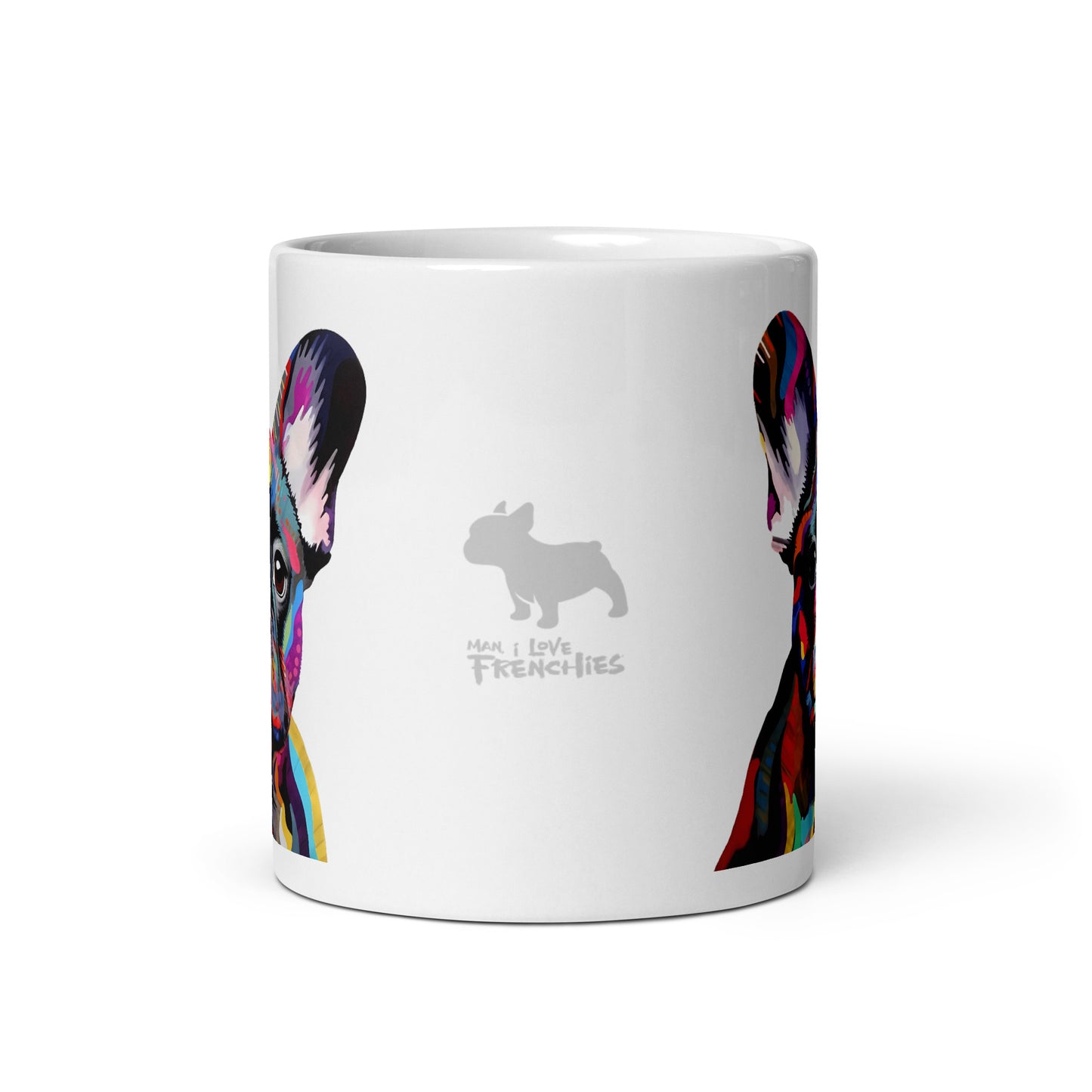 Colorbits Brindle White Mug