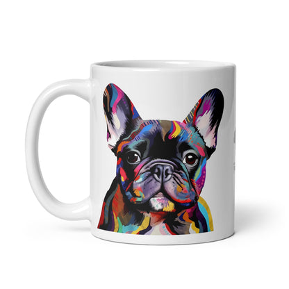 Colorbits Brindle White Mug