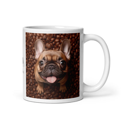 Coffee Frenchie White Mug