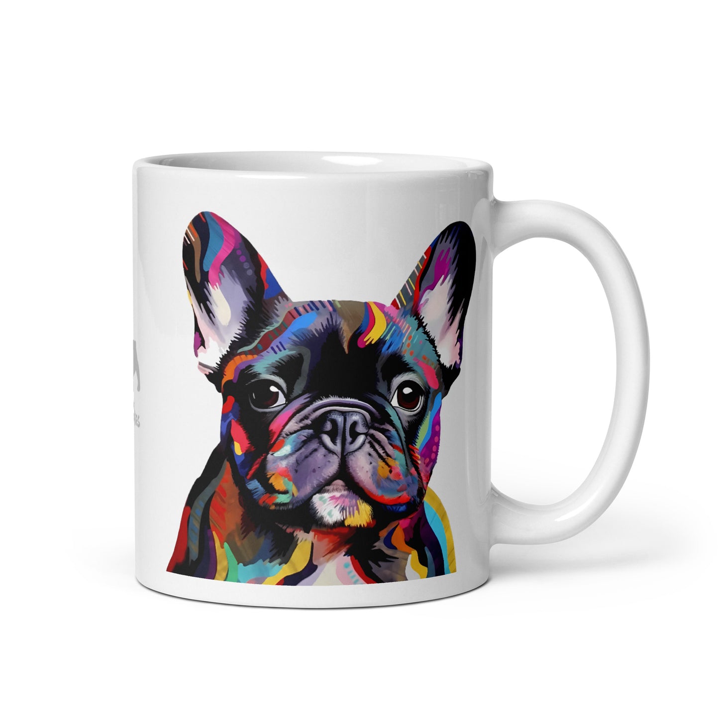 Colorbits Brindle White Mug