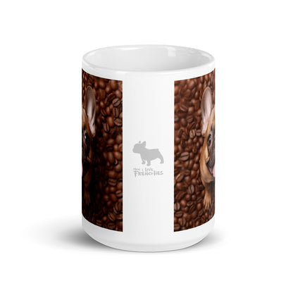 Coffee Frenchie White Mug