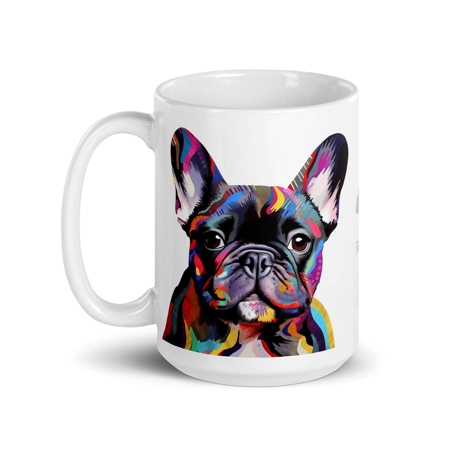 Colorbits Brindle White Mug