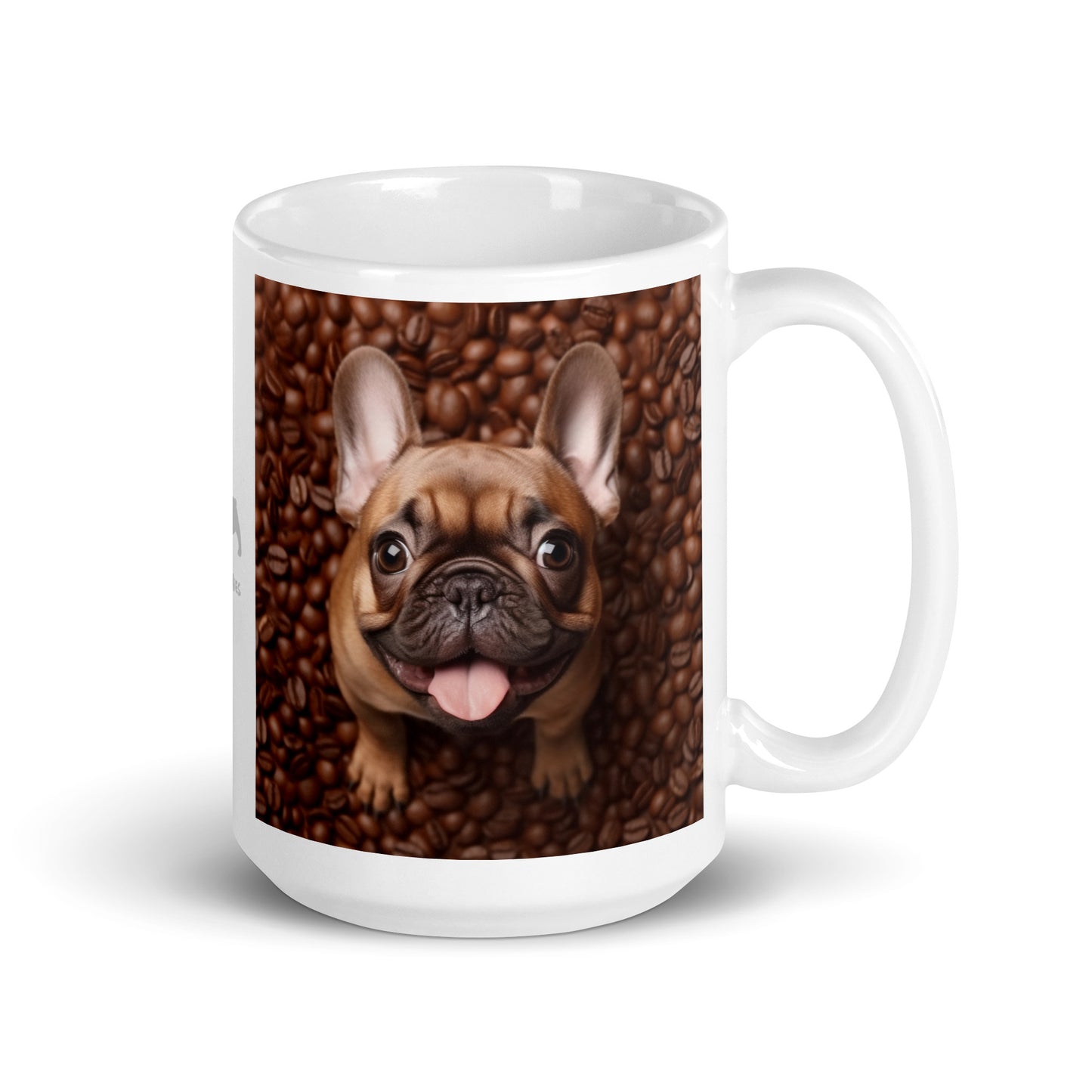 Coffee Frenchie White Mug