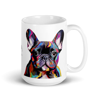 Colorbits Brindle White Mug