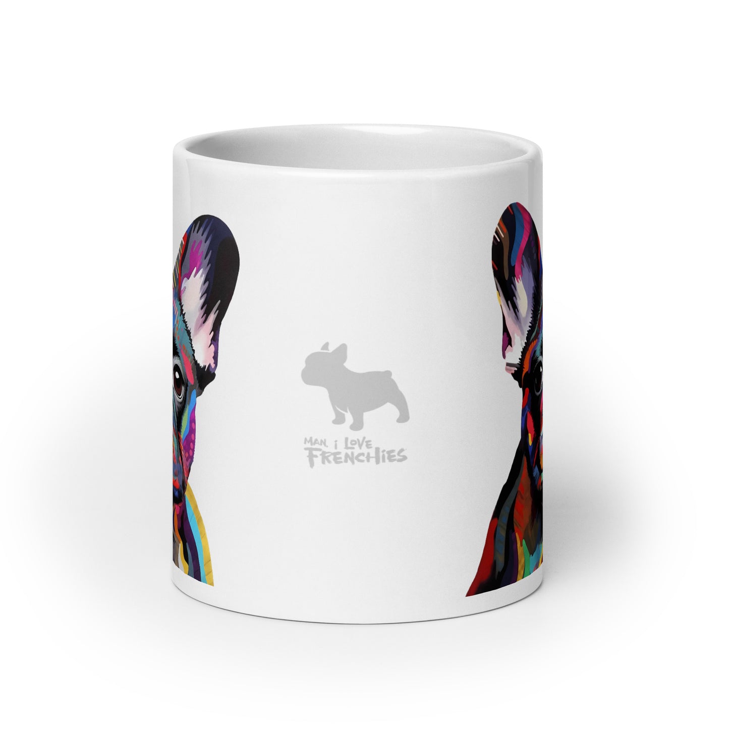 Colorbits Brindle White Mug