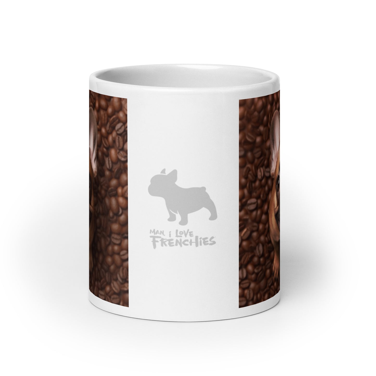 Coffee Frenchie White Mug