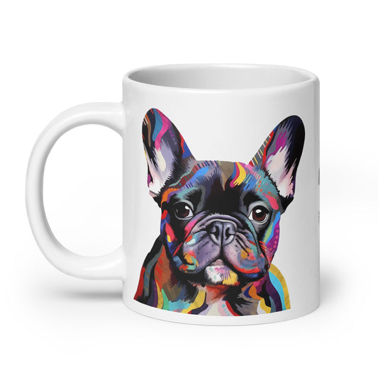 Colorbits Brindle White Mug