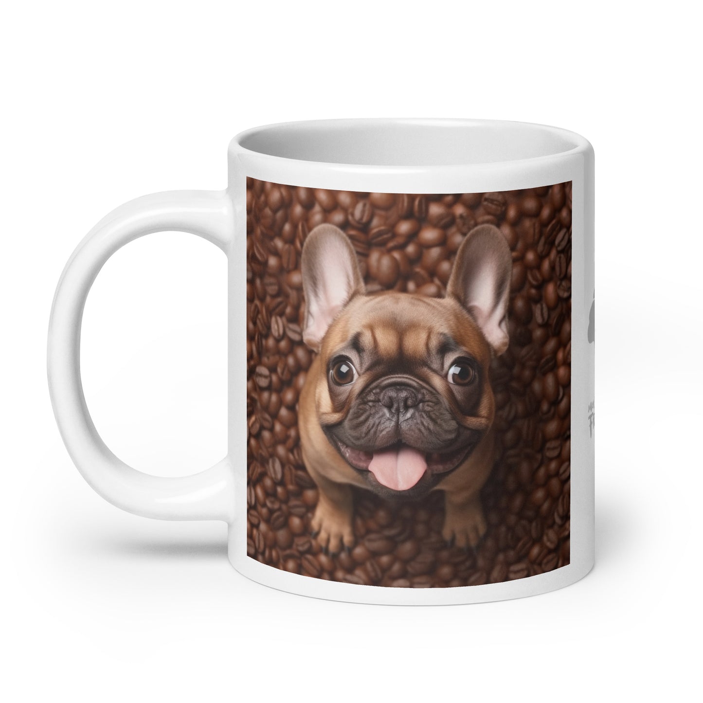 Coffee Frenchie White Mug