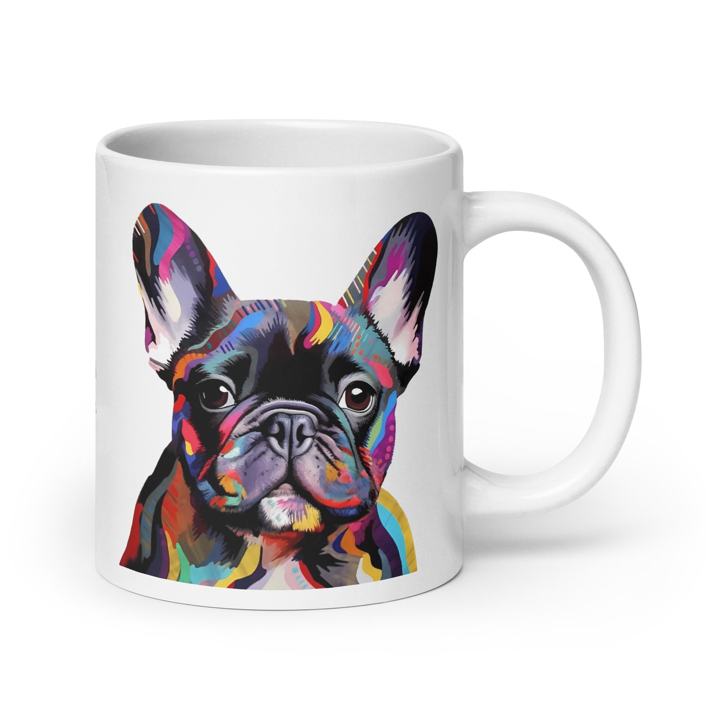 Colorbits Brindle White Mug