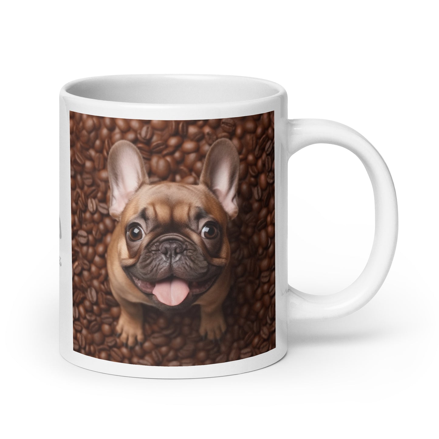 Coffee Frenchie White Mug